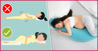 Легла на живот во время беременности
