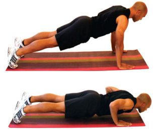Тренировка мышц спины отжимания