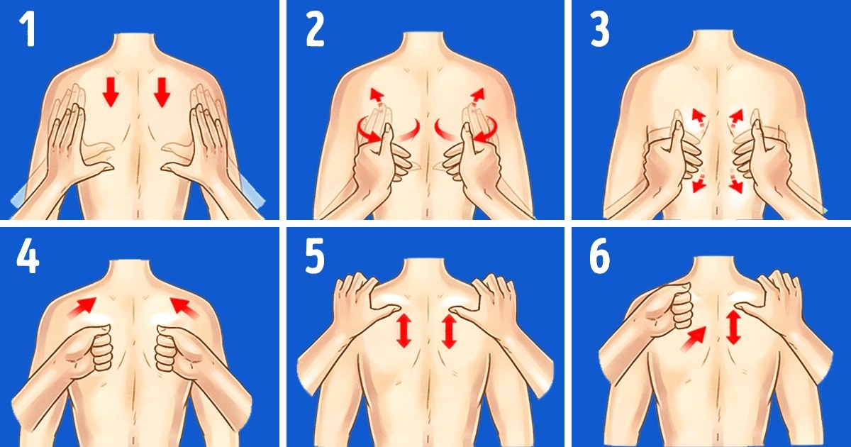 Как правильно делать массаж спины