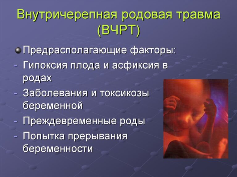 Родовая травма презентация